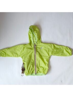 FUN KIDS KWAY Windbreaker Jacket Size 4Y KIDS Rain and Wind Jacket Packable